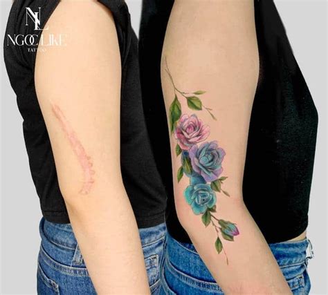 band tattoo cover up|scar cover up tattoo.